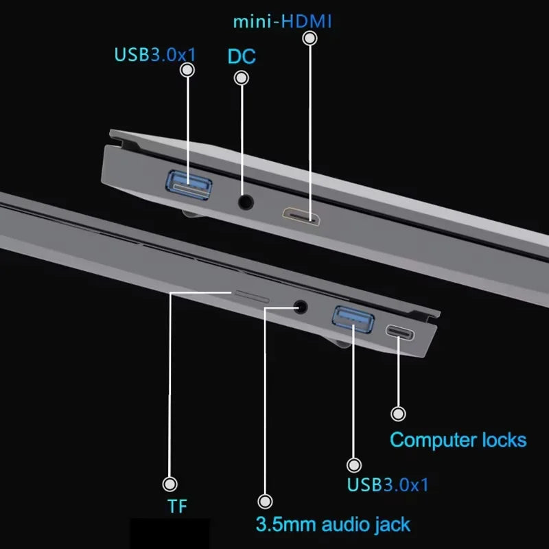 15.6" Laptop Computer Intel 10980HK Windows 11 Gaming Laptop 16GB RAM 1TB SSD 180° Open Backlit Keyboard Fingerprint Notebook PC