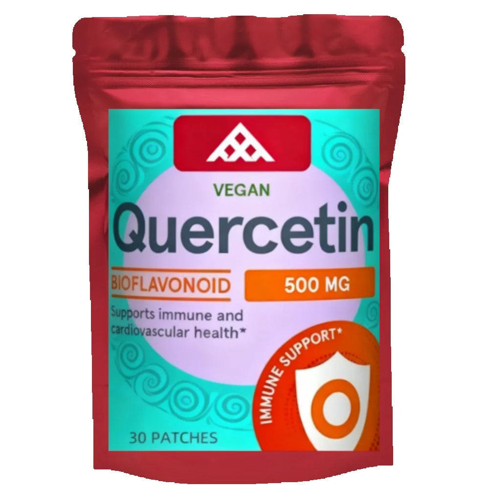 Quercetin Transdermal Patches with Bromelain, Zinc, Vitamin D3,Elderberry- Immune Support 30 Patches