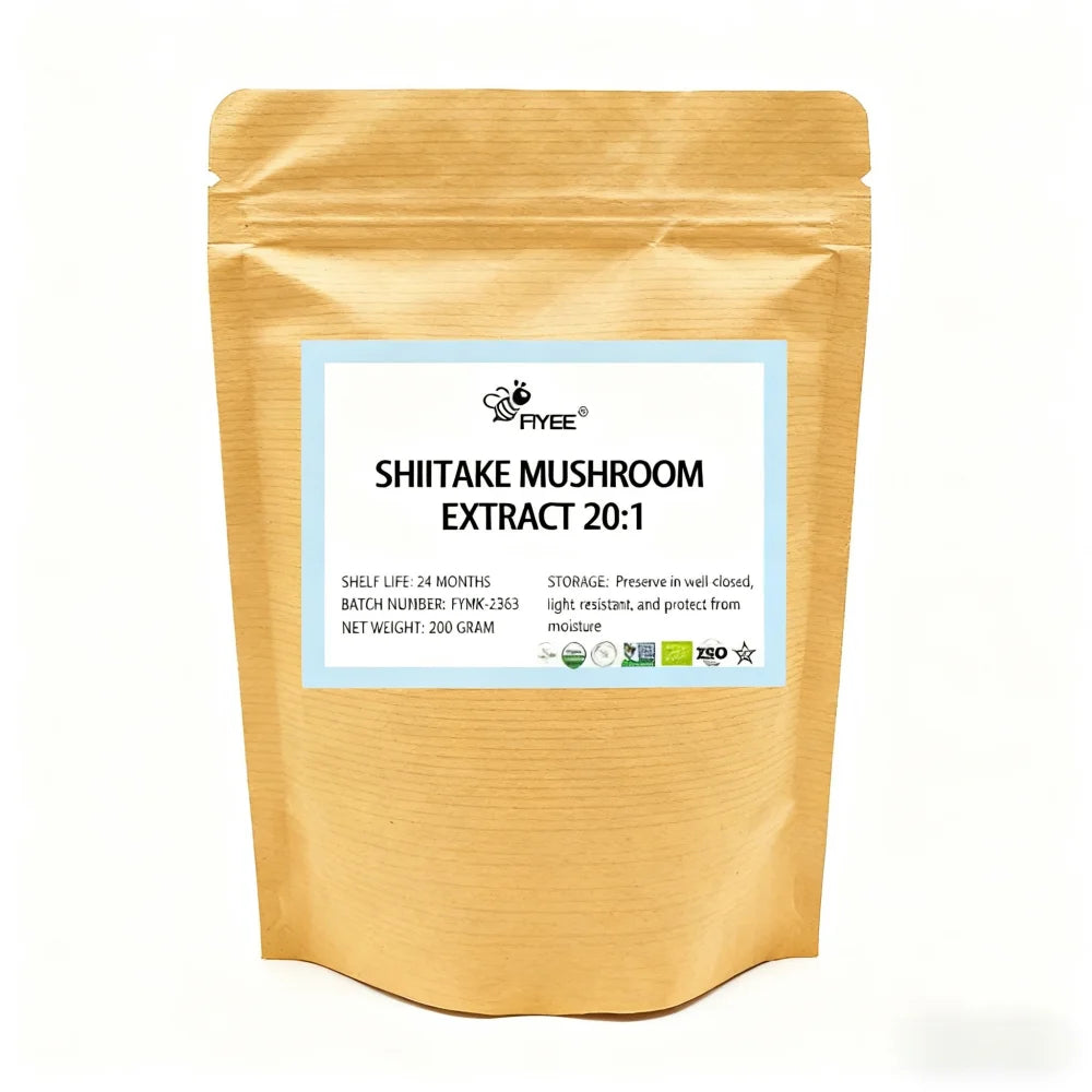 Global Fast Delivered AHCC,Shii-take Mushroom 20:1 Powder Customized Packing for DIY Homemade Soap Making