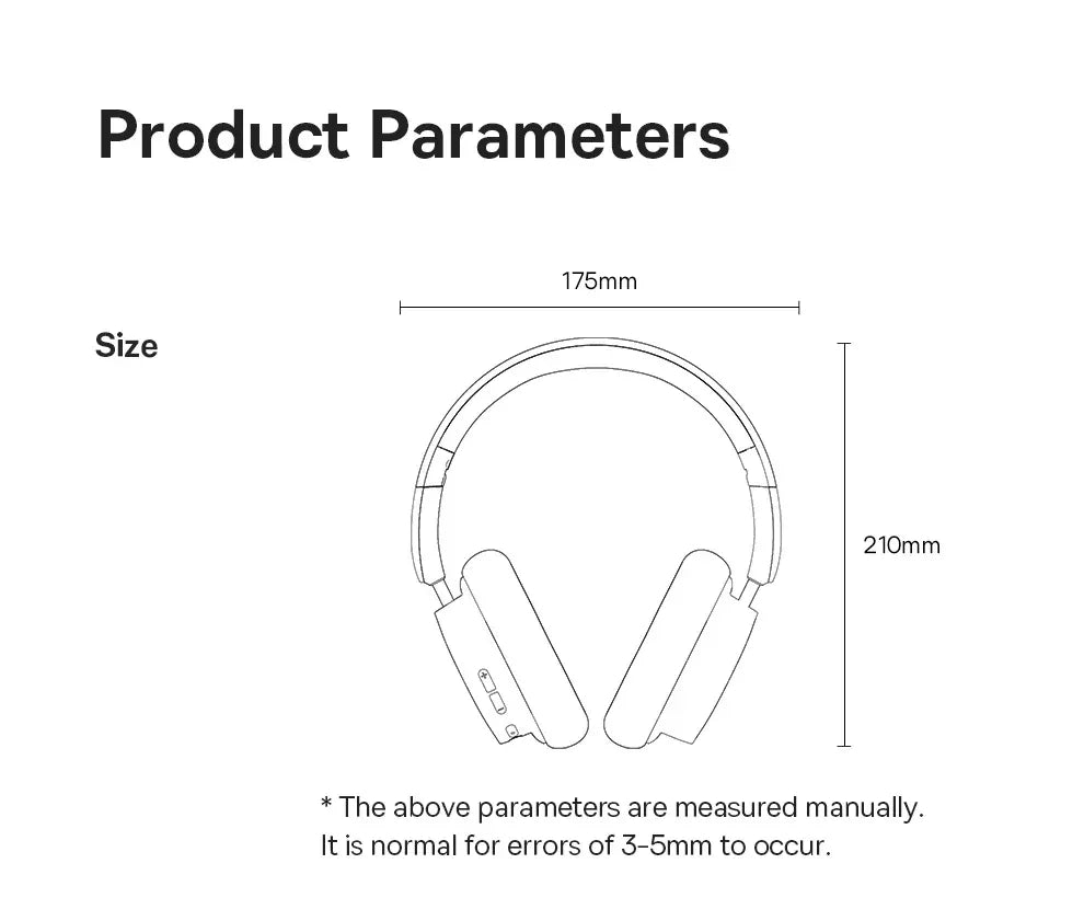 Tidesmit 70H Wireless Bluetooth Headphones Foldable Over-Ear Tidesmit
