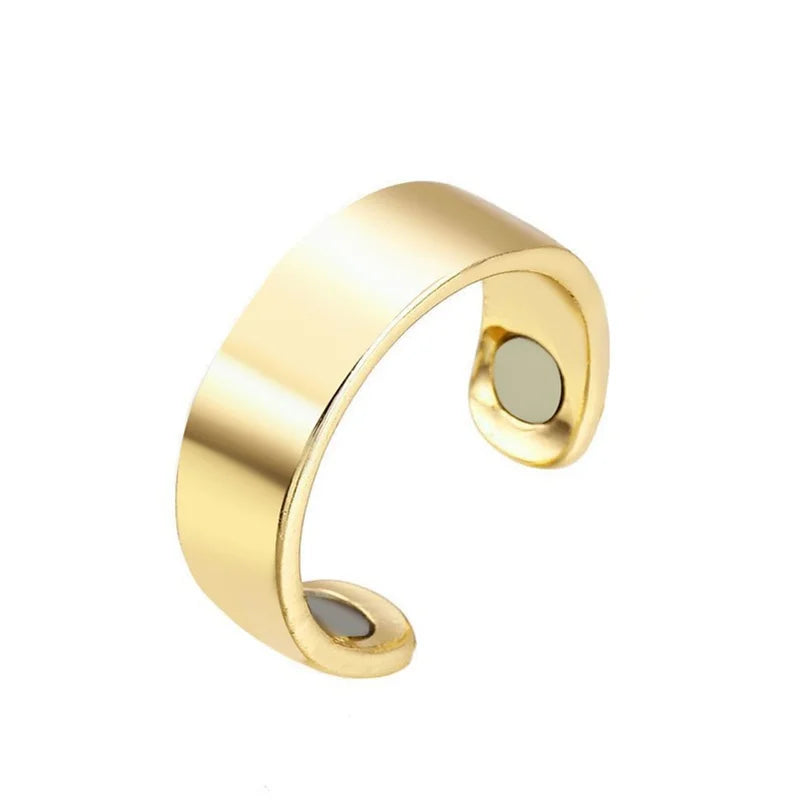 Anti Snoring Acupressure Ring - Adjustable Natural Sleep Aid Tidesmit 2 Magnet Gold Tidesmit
