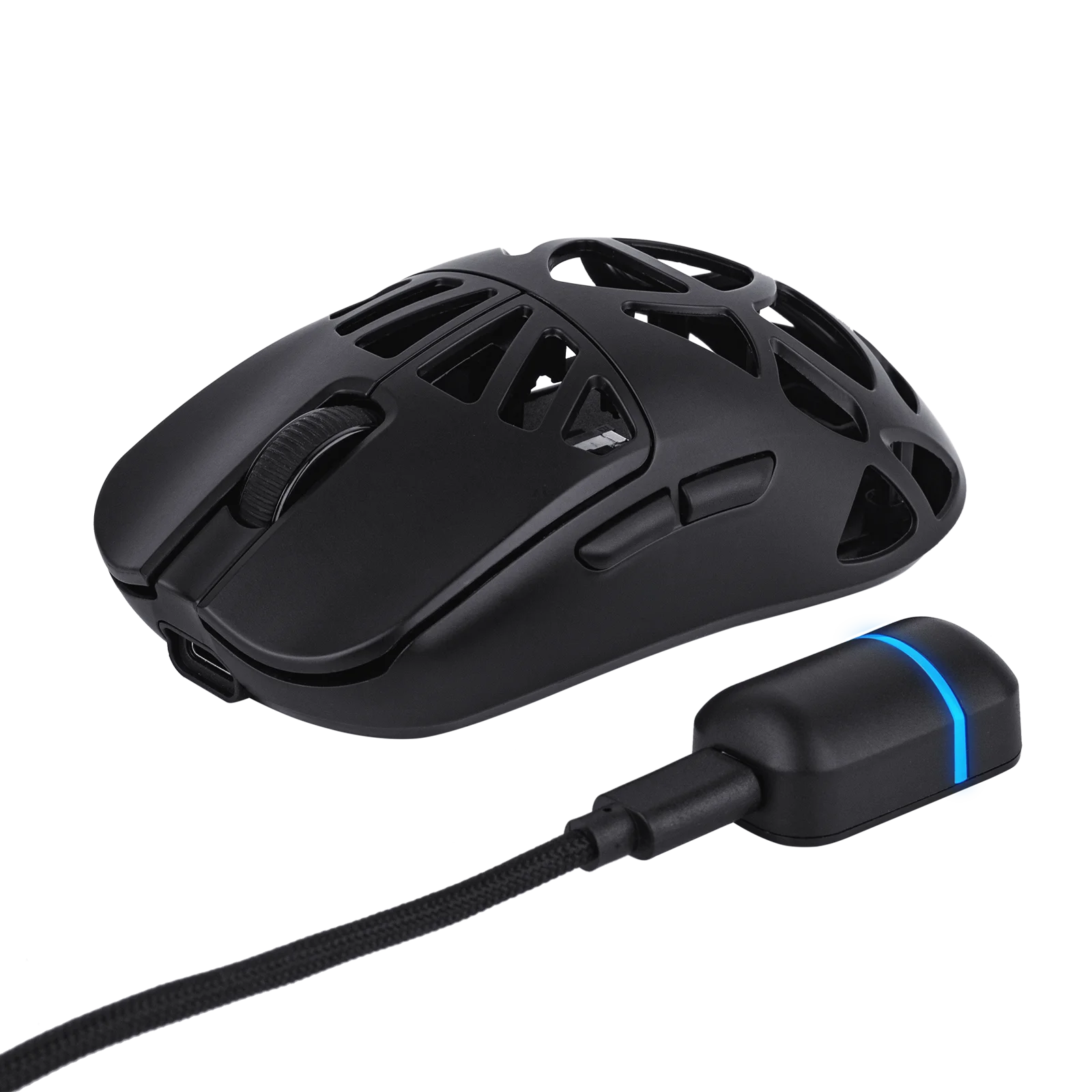 EPOMAKER Carbon X Gaming Mouse Wired/2.4G/BT Wireless Ultra-Lightweight Carbon Fiber Shell Mouse with PAW3950 Sensor 300mAh