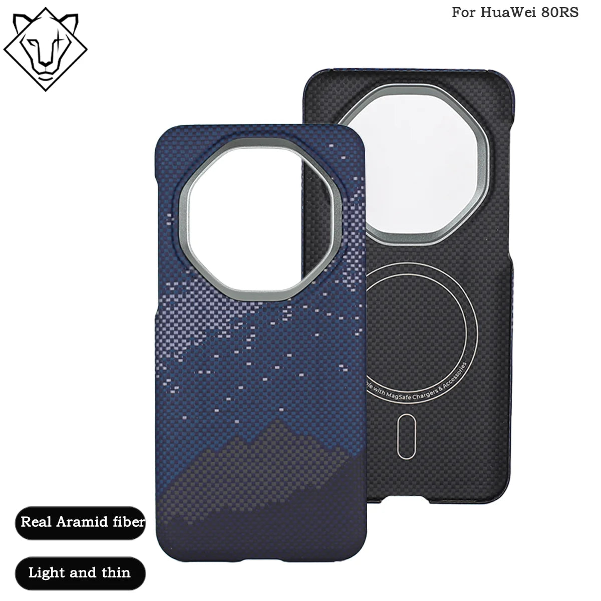 Huawei Mate 80 RS Aramid Fiber Phone Case | Slim Military-Grade Protection Blue Huawei Mate 80 RS Tidesmit