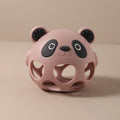 Silicone Teether Baby Gift Owl Shaped Cartoon Cute Teething Toy Chew Bead Sensory Gum Relief Soother Bell Sound Soft Cute