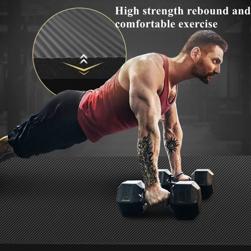 200cm X 90cm NBR Yoga Mats Anti-slip Sport Fitness Mat Blanket for Exercise Yoga and Pilates Gymnastics Mat Fitness Equipment