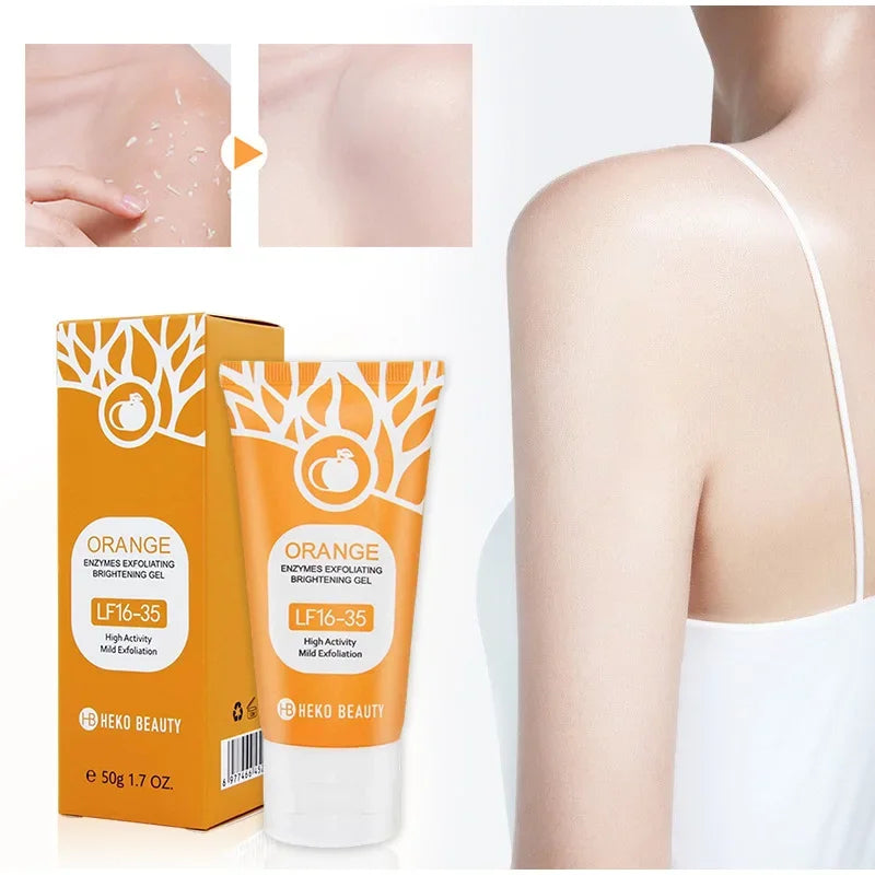 Orange Exfoliating Gel for Face and Body - Deep Pore Cleanser (50g-100g) Scrubs Treatments Tidesmit