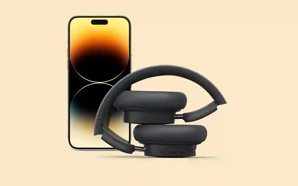 Wireless Over-Ear Headphones with 70H Playtime and Spatial Audio - Gray Tidesmit