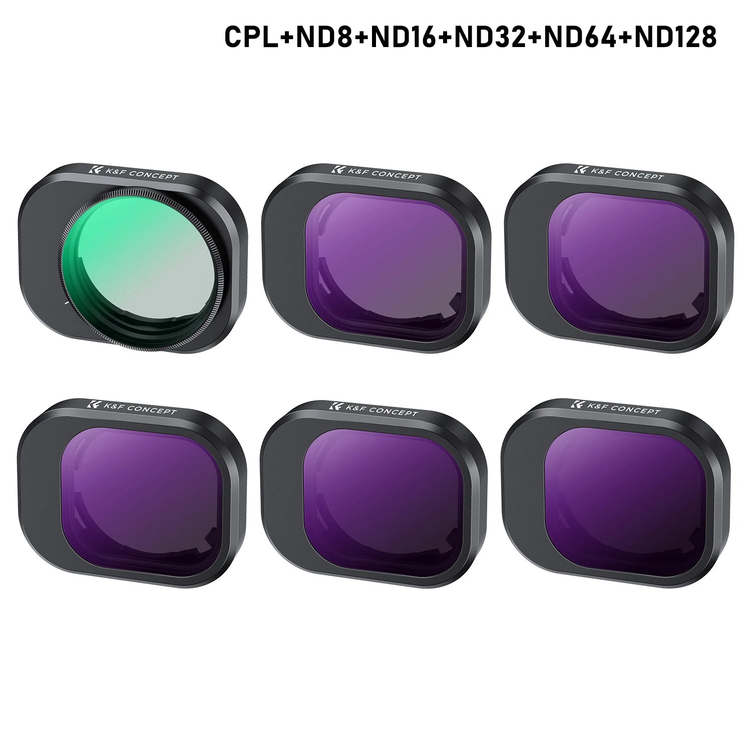 DJI Mini 4 Pro Filter Set - Professional Multi-Coated Optics CPL ND 6set Tidesmit