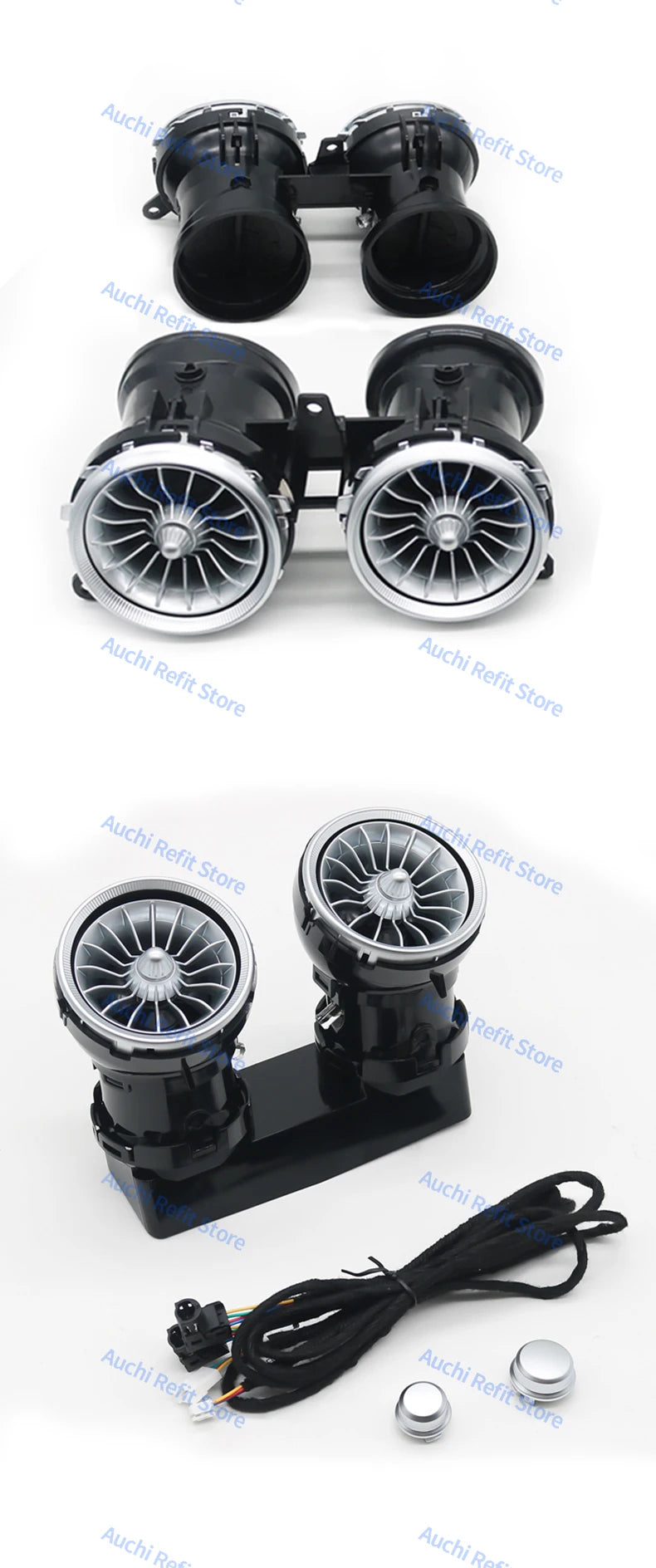 Mercedes-Benz W213 Ambient LED Air Vents with 3D Rotating Speaker Tidesmit