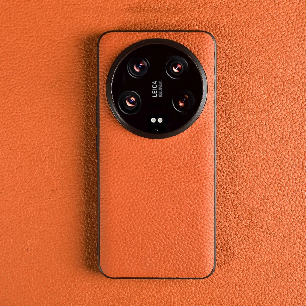 Xiaomi 14 Ultra Leather Case - Litchi Pattern Slim Fit Protection Tidesmit