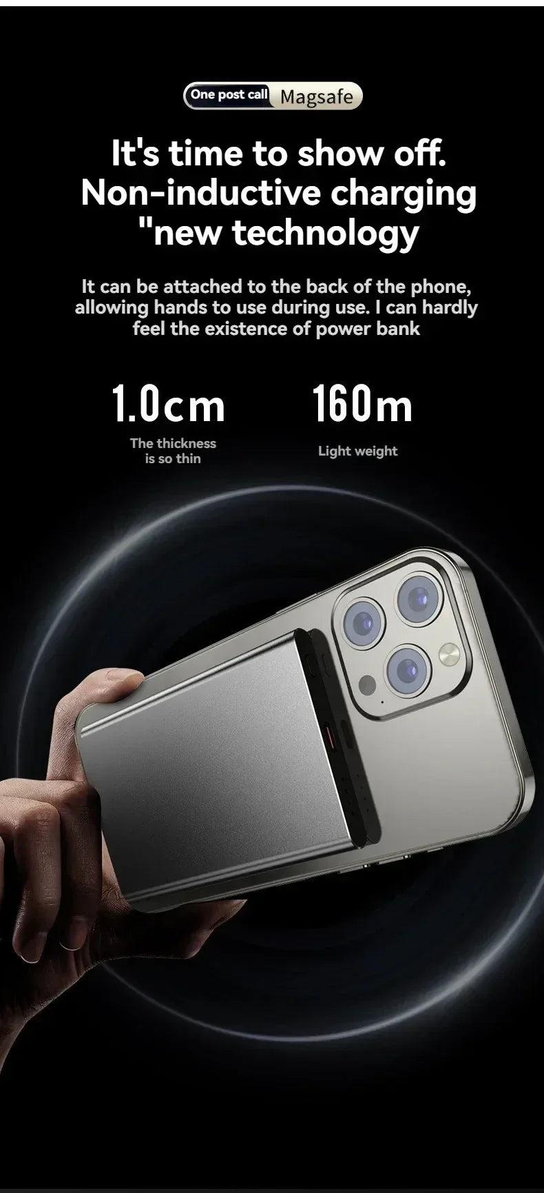 Magnetic Wireless Fast Charging Power Bank - 20000mAh Portable Battery Tidesmit