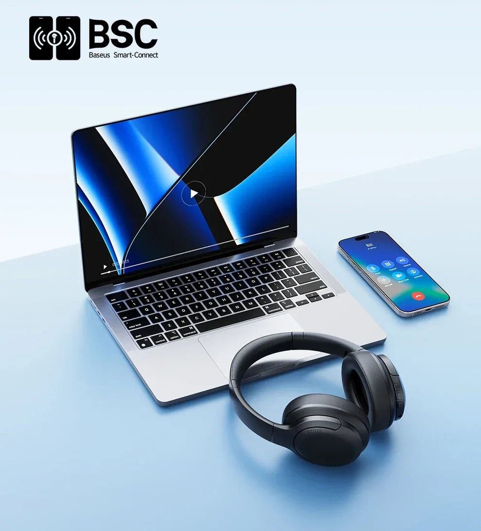 Tidesmit 70H Wireless Bluetooth Headphones Foldable Over-Ear Tidesmit
