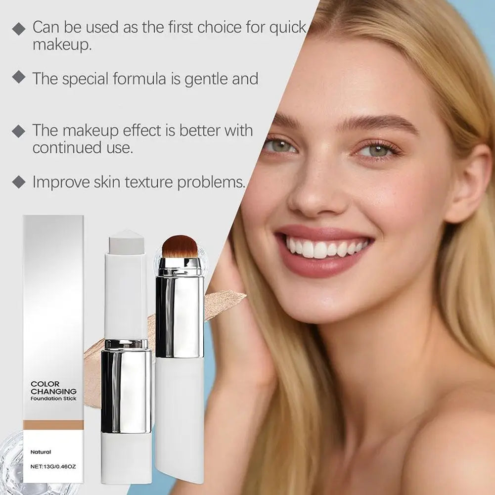 Tidesmit 2-in-1 color-changing foundation stick and brightening concealer liquid for a long-lasting face makeup base