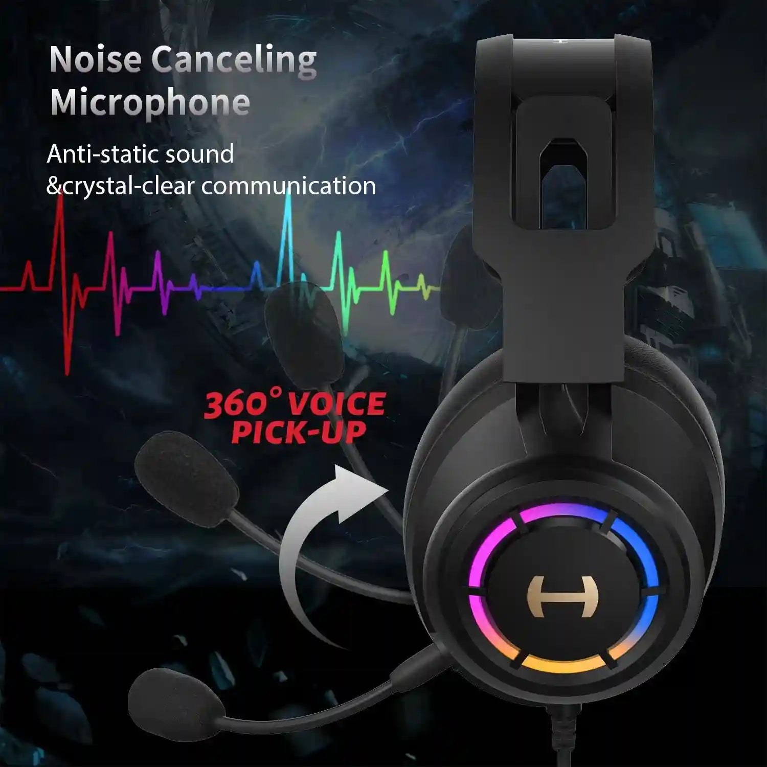Gaming Headset 7.1 Surround Sound with Noise Canceling Microphone Tidesmit
