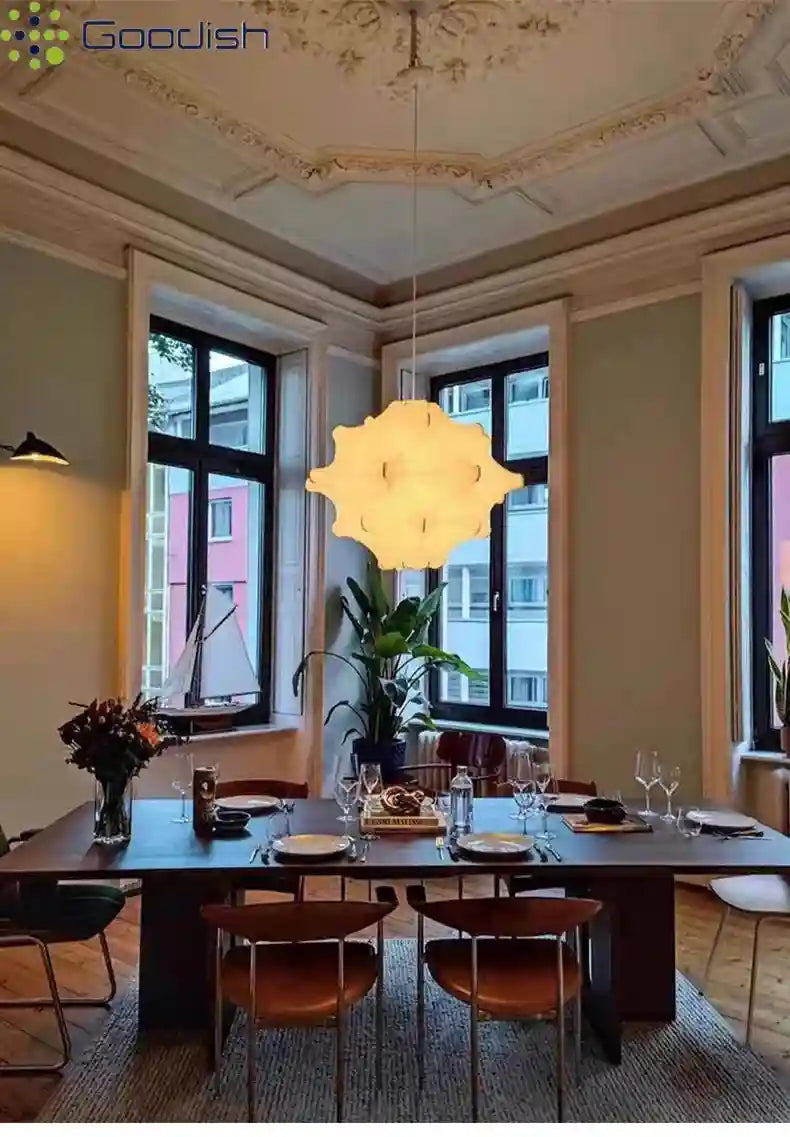 Wabi Sabi Silk Pendant Light | Handmade Aesthetic Chandelier 50-68cm Tidesmit