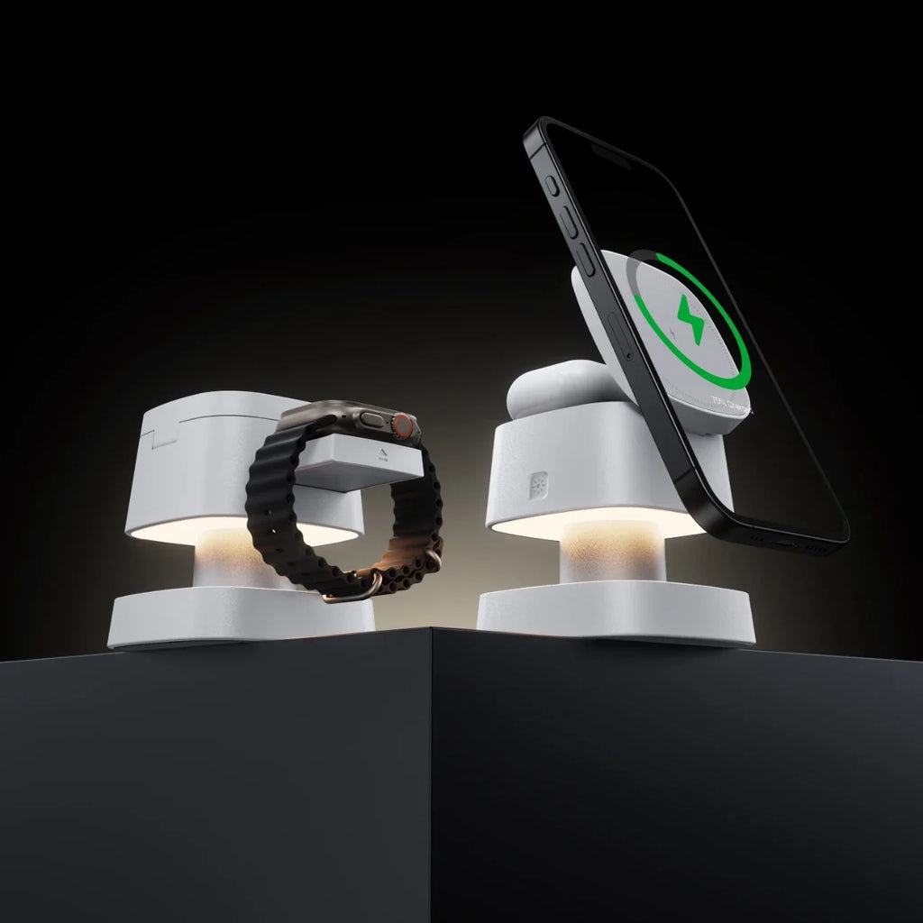 3-in-1 Magnetic Wireless Charger: Qi Certified Multi-Device Station Tidesmit
