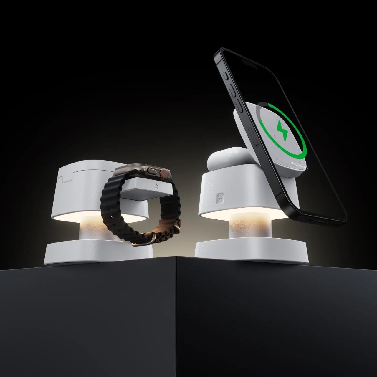 3-in-1 Magnetic Wireless Charger: Qi Certified Multi-Device Station Tidesmit