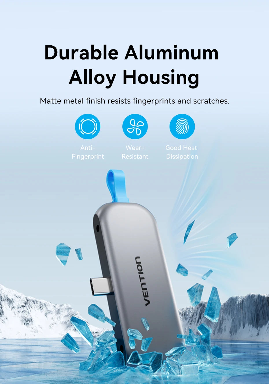 4 in 1 USB C Hub 4K 60Hz HDMI Adapter with 100W PD Power Delivery Tidesmit