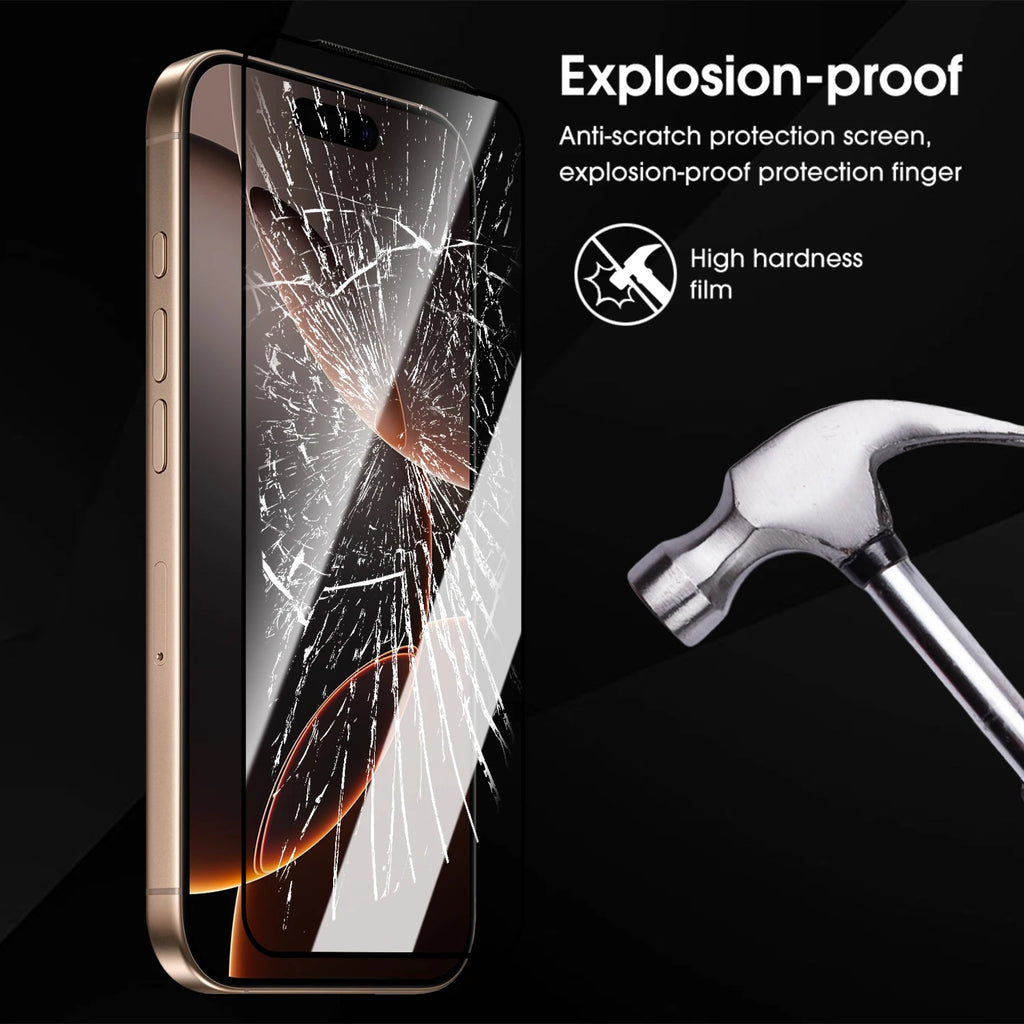 For IPhone 17 Pro Max Screen Protector Hardness Full Coverage Easy To Install Tempered Glass Anti-Scratch Film for IPhone 17Air AE Tidesmit