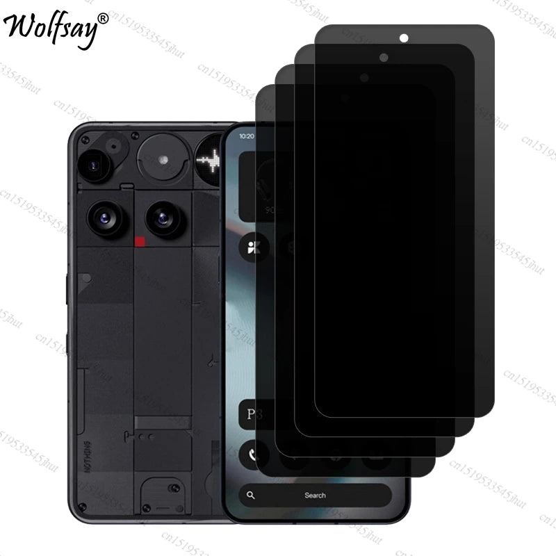 Privacy Screen Protector For Nothing Phone 3 Anti-Spy Tempered Glass For Nothing Phone 3 Camera Glass For Nothing Phone 3 Glass AE 4 Front Glass Nothing Phone (3) Tidesmit