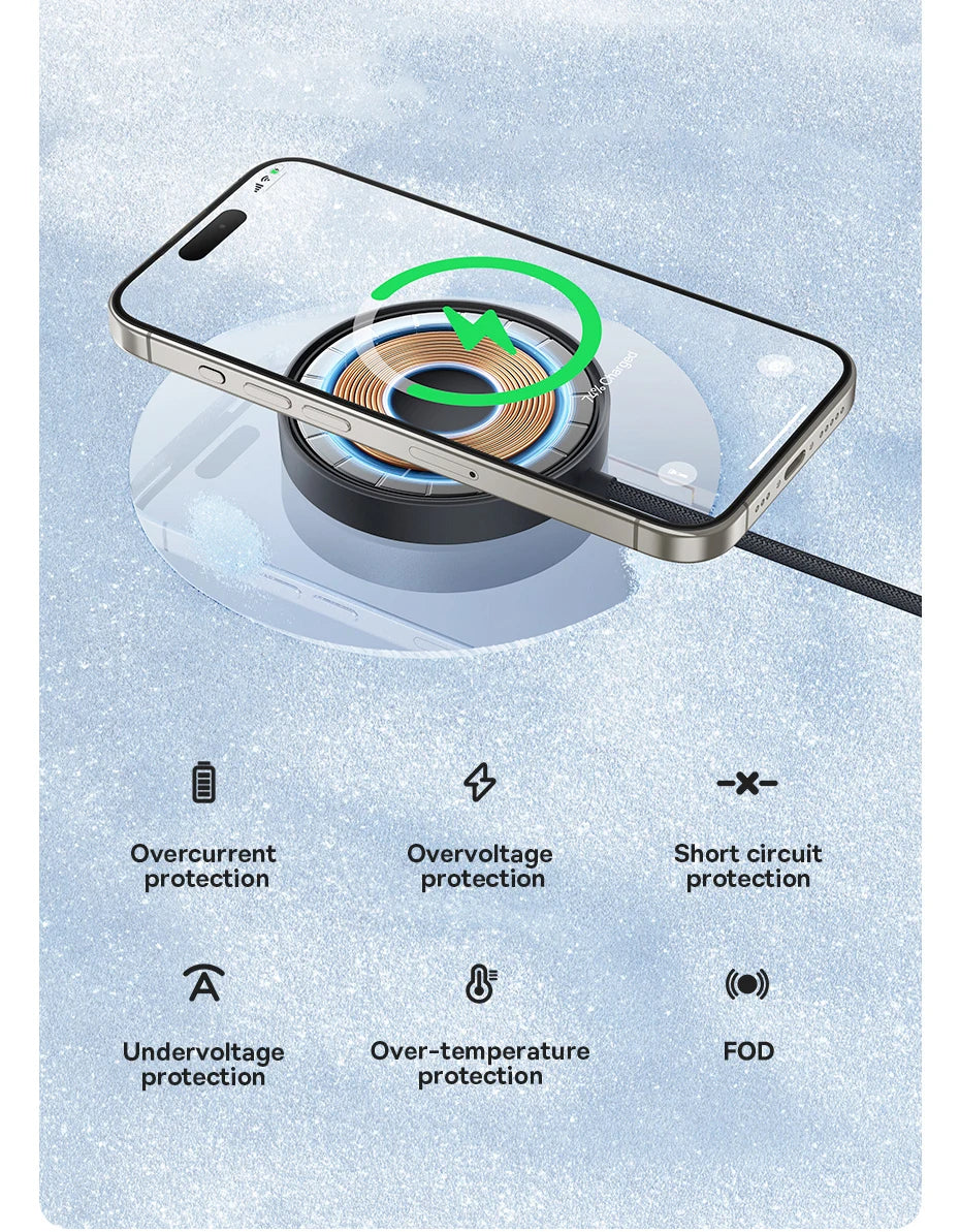 Magnetic Wireless Charger for iPhone 16 15 with Stand | Tidesmit Tidesmit