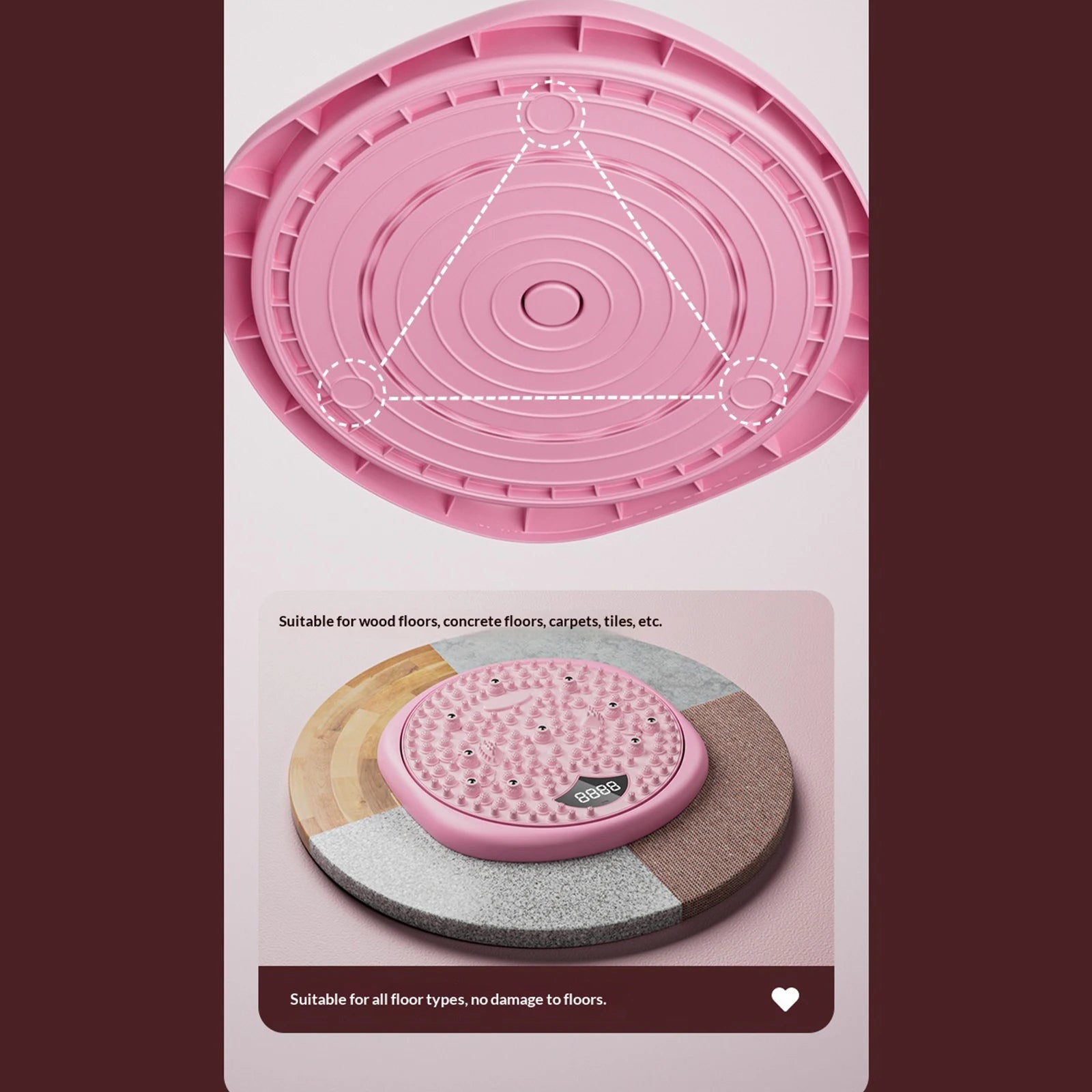 Waist Twisting Disc with Magnetic Foot Massage Therapy - Tidesmit Body Shaping Massage Equipment Tidesmit