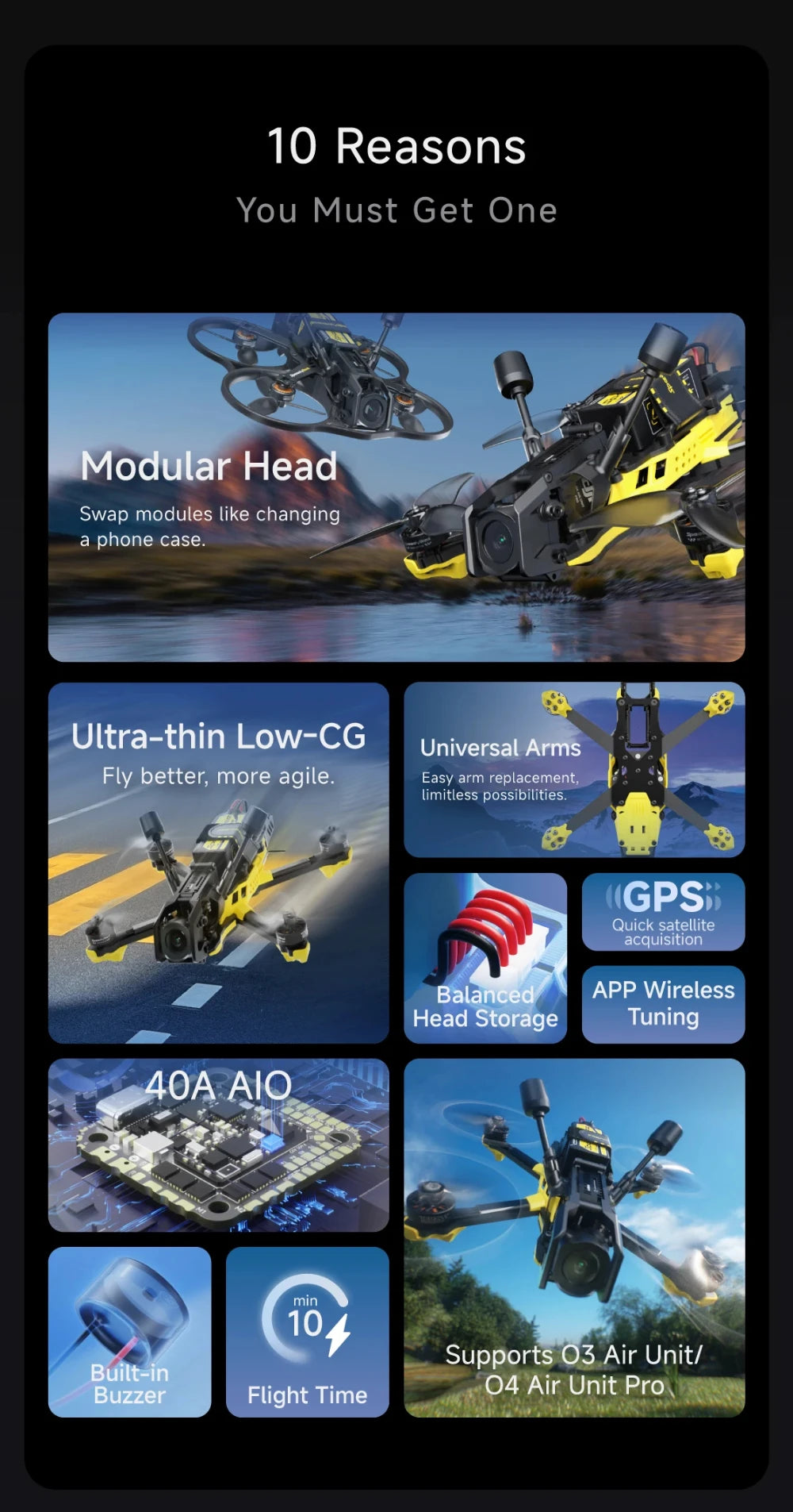 SpeedyBee Master 3X Racing Drone - O4 Pro ELRS Digital FPV Quad Tidesmit