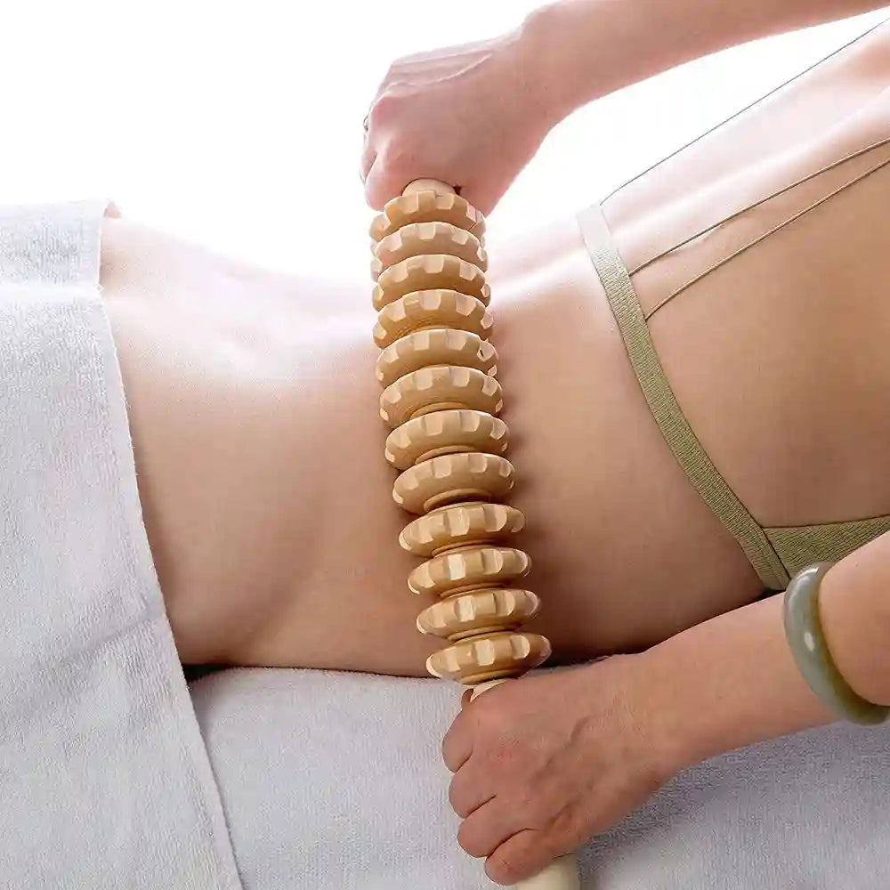 Wood Therapy Massage Roller for Lymphatic Drainage | 12 Rollers Eye Massage Instrument Tidesmit