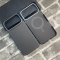 iPhone 17 Pro Max Aramid Fiber Case | Slim Shock-Absorbing Cover Black plain metal fr Tidesmit