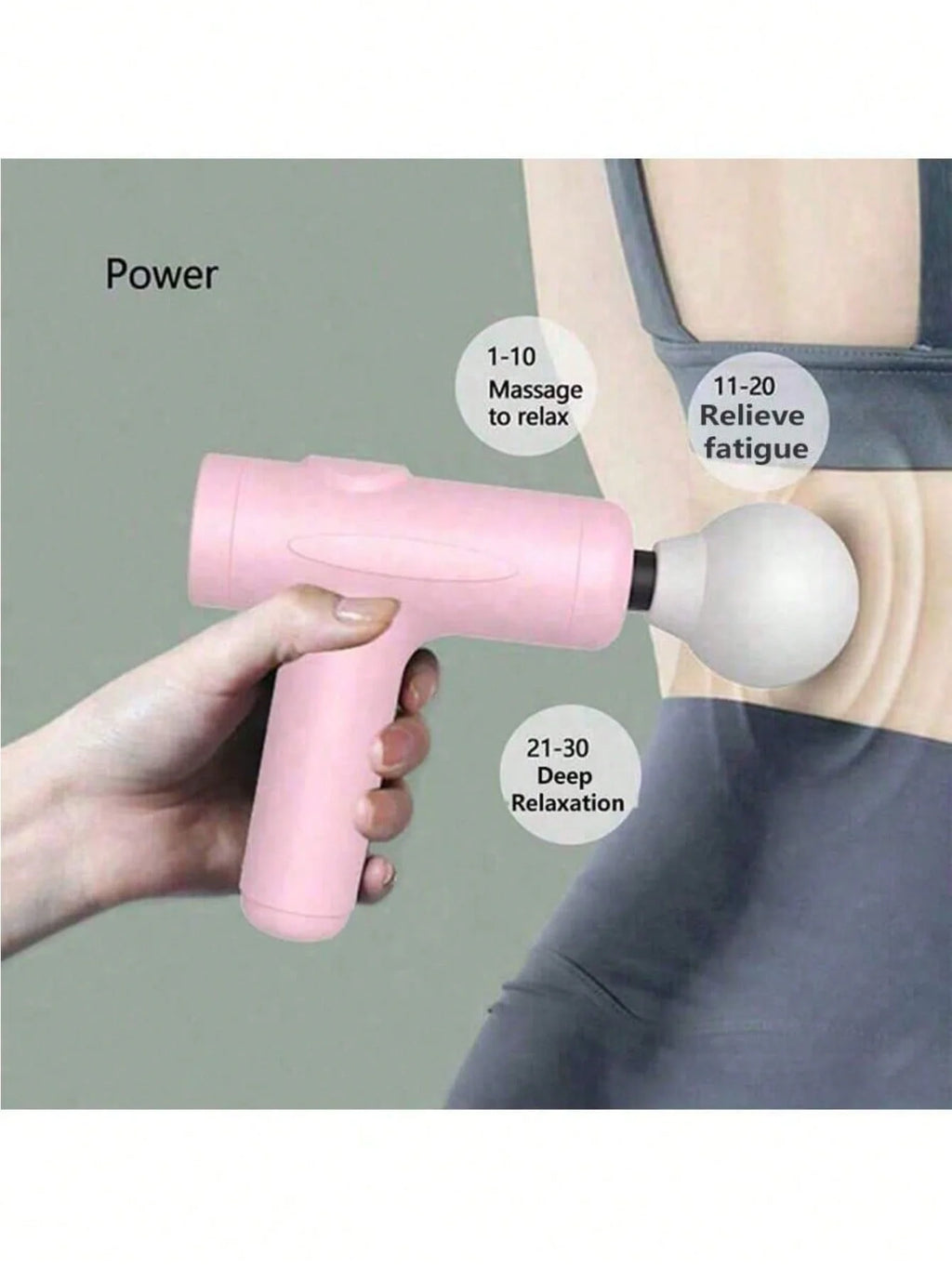 Fascia Gun Deep Tissue Muscle Massager - Rechargeable Recovery Tool Fascia Gun Tidesmit
