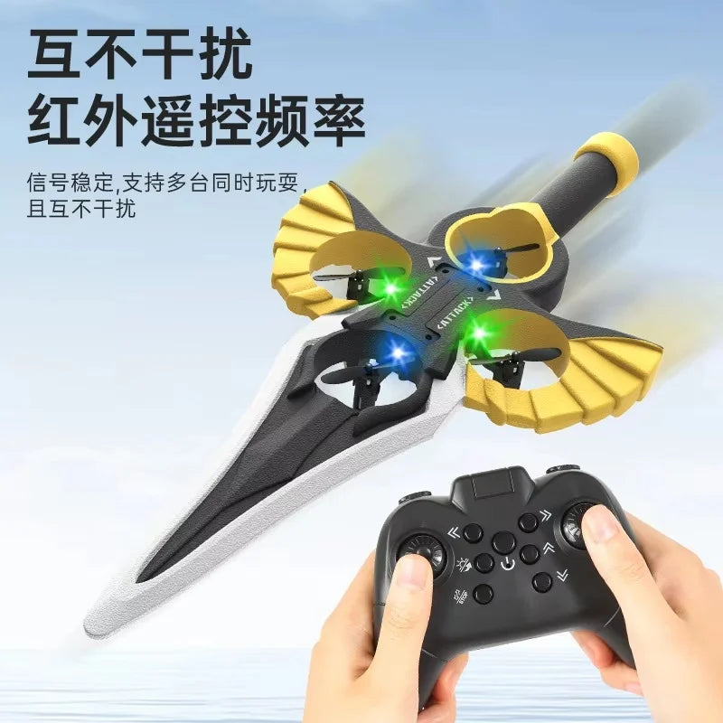 Gesture Controlled Flying Sword Drone with Remote Control Tidesmit