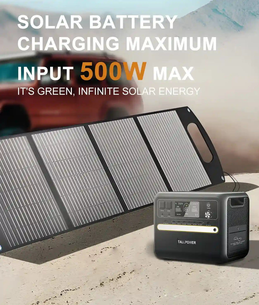 Portable Power Station 2160Wh 2400W Solar Generator EU - Tidesmit Tidesmit