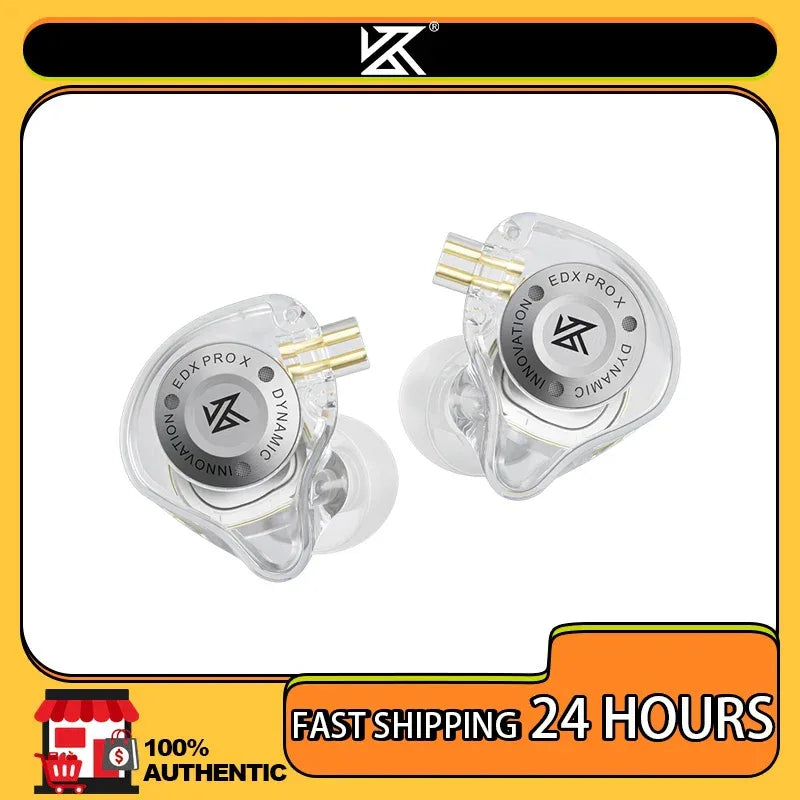KZ EDX Pro X In-Ear Monitors - HiFi Bass Wired Earbuds | Tidesmit Tidesmit