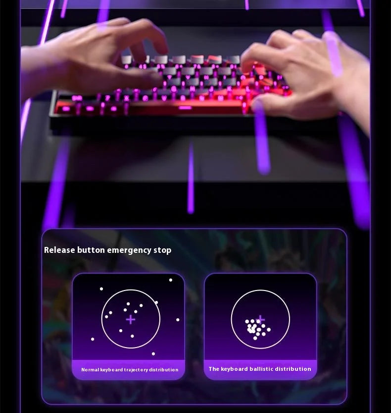 AULA WIN60 WIN68 HE Magnetic Wired Keyboards Esports Rapid Trigger 8K Return RGB Hotswap Mechanical Keyboard for Pc Gamer Gifts