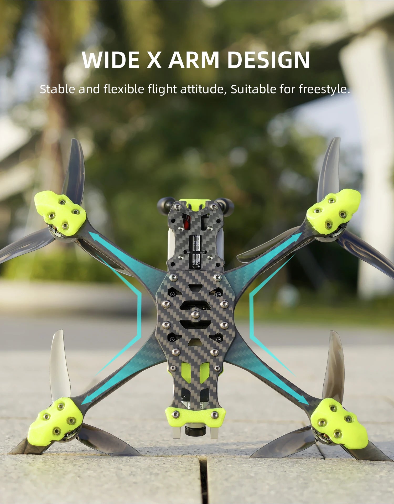 GEPRC MARK5 Analog FPV Drone 5-Inch 6S Freestyle Quadcopter Tidesmit