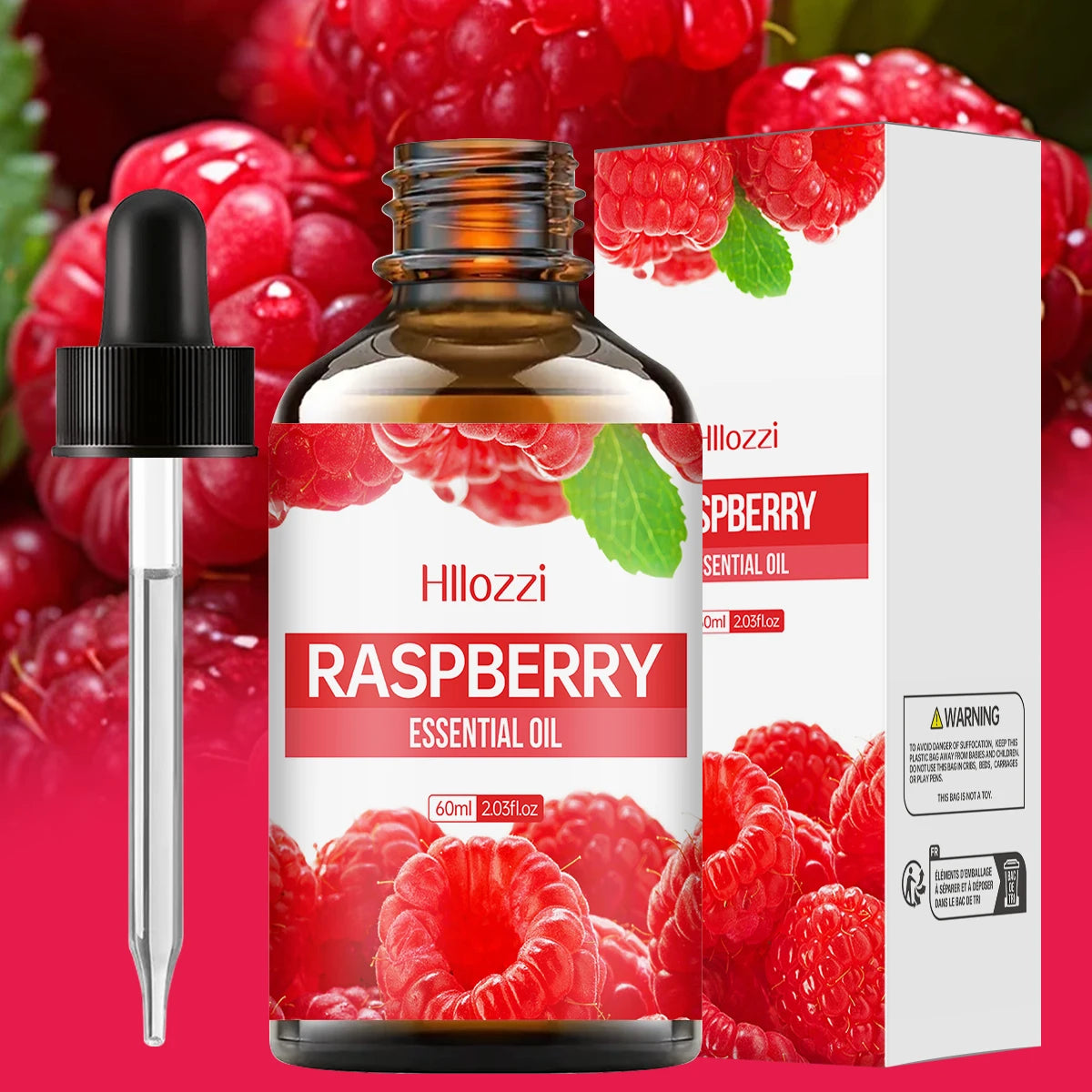 Raspberry essential oil is suitable for skin care, bath use, and diffusers and is suitable for all skin types.
