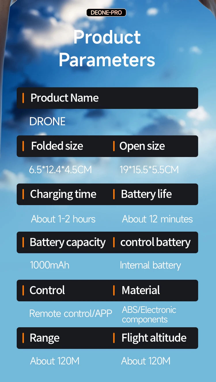 4K Camera Drone - M2 Foldable Quadcopter with Optical Flow Tidesmit