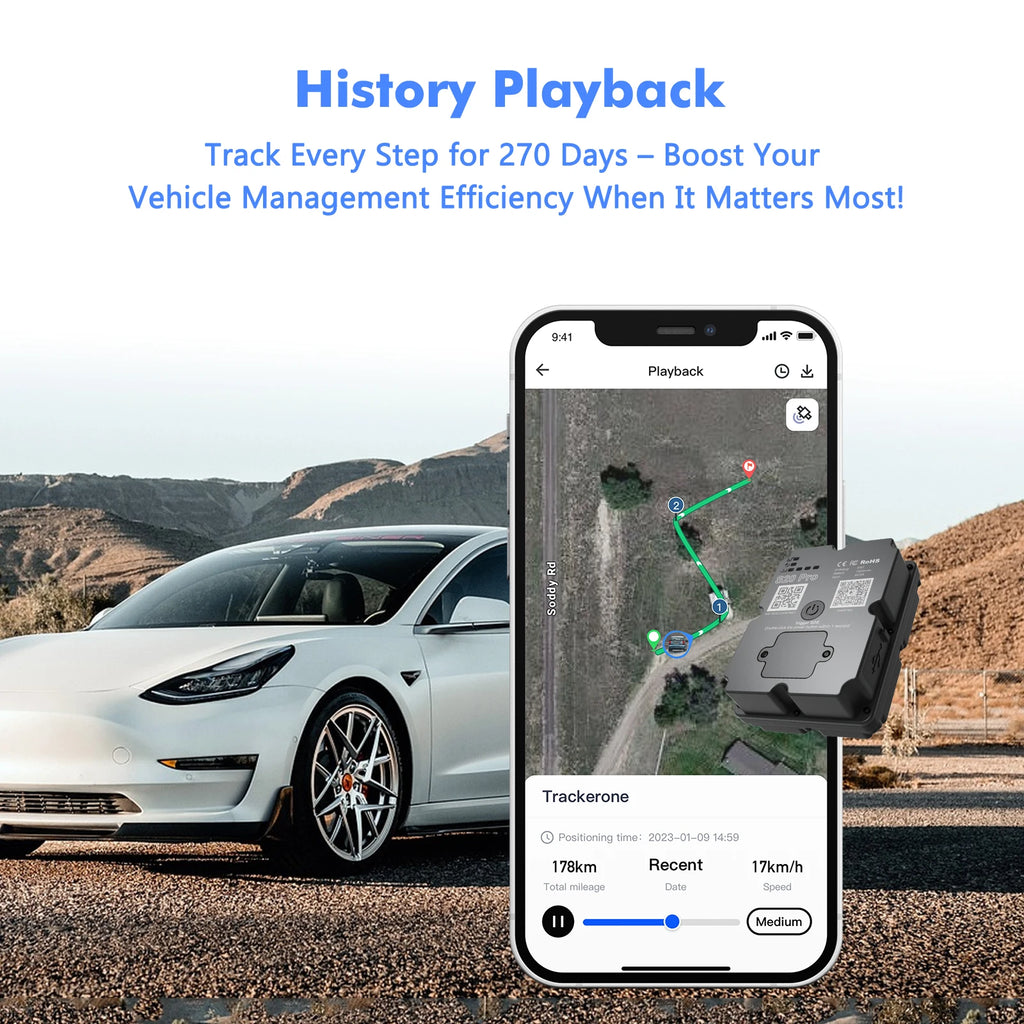 Wholesale Hidden 4G GPS Tracker 5M Accuracy Real-Time Tracking Device for Car/Truck/Motorcycle with Paid App Alert & Geo-fencing