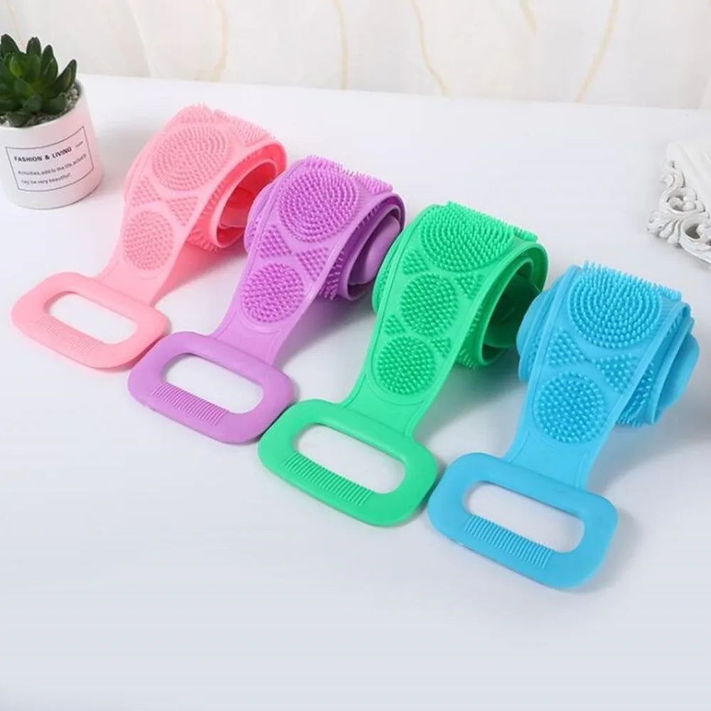 Silicone Body Scrubber - Hygienic Exfoliating Shower Bath Brush Scrubs Treatments Tidesmit