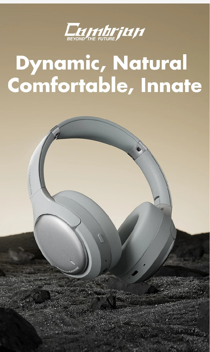 Wireless Noise Cancelling Headphones Over-Ear - Studio Audio White Tidesmit