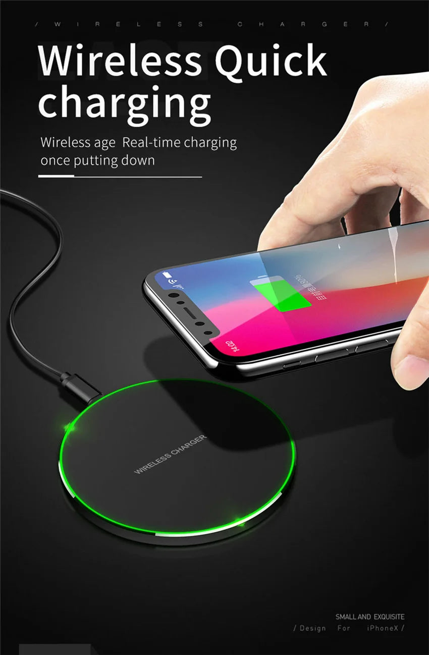 Tidesmit 50W Fast Wireless Charger Pad - Qi Certified Qi Charging Tidesmit