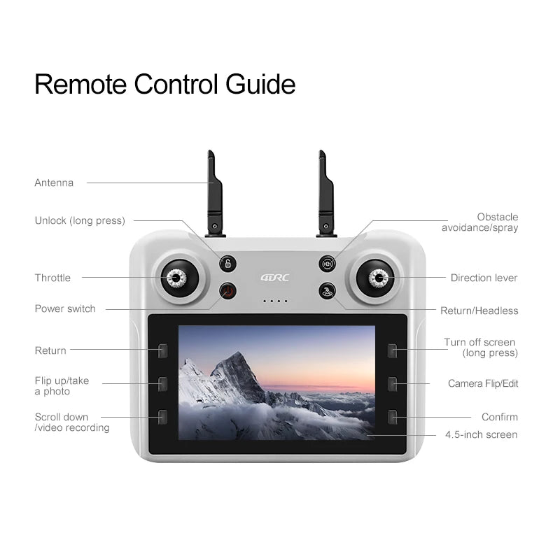 Tidesmit 4K GPS Foldable Camera Drone with Obstacle Avoidance Tidesmit