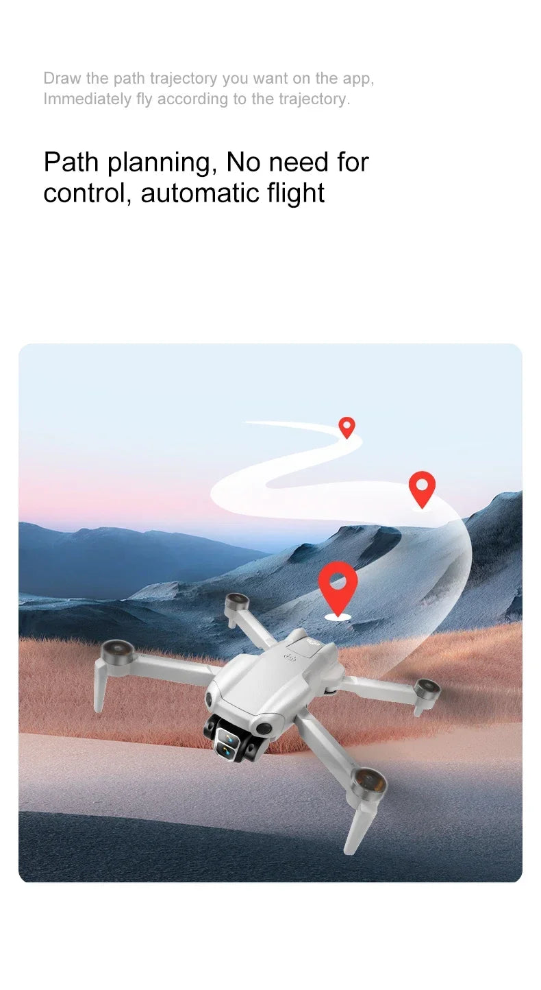 4K Camera Drone with Obstacle Avoidance - Brushless Motor Foldable Design Tidesmit
