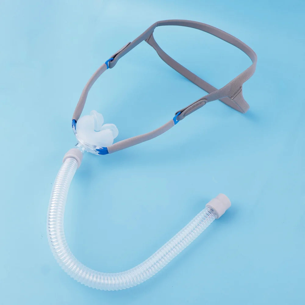 Cpap Nasal Pillows Mask Universal Sleep Apnea Nasal Mask With Headgear For Cpap&Bipap Mask With S/M/L 3 Sizes Silicone Cushions