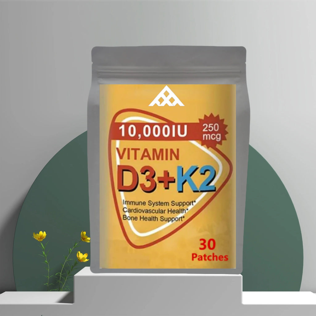 Hot sale Vitamin D3 & K2 Patch 10000 IU - Immune Support, Hair/Skin/Nail Health, Joint/Bone/Cardiovascular Wellness