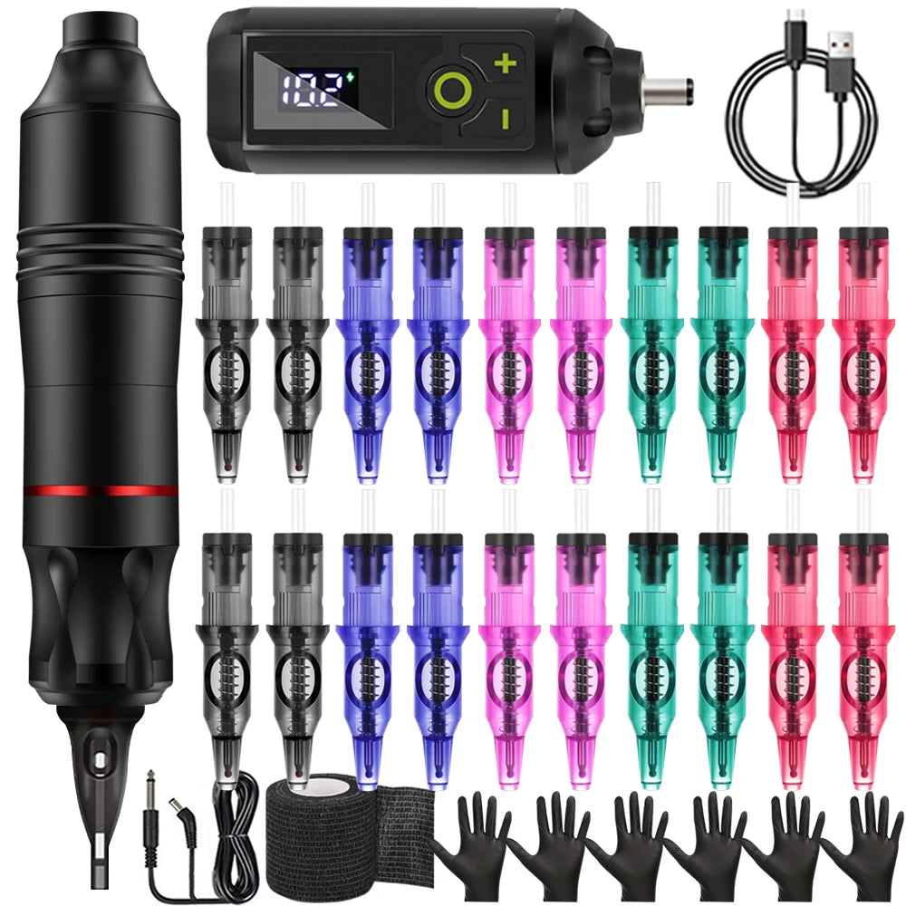 Ballpoint Tattoo Pen Kit | PMU Practice Machine for Beginners Permanent Makeup Machines Ballpoint pen kit 3 Tidesmit