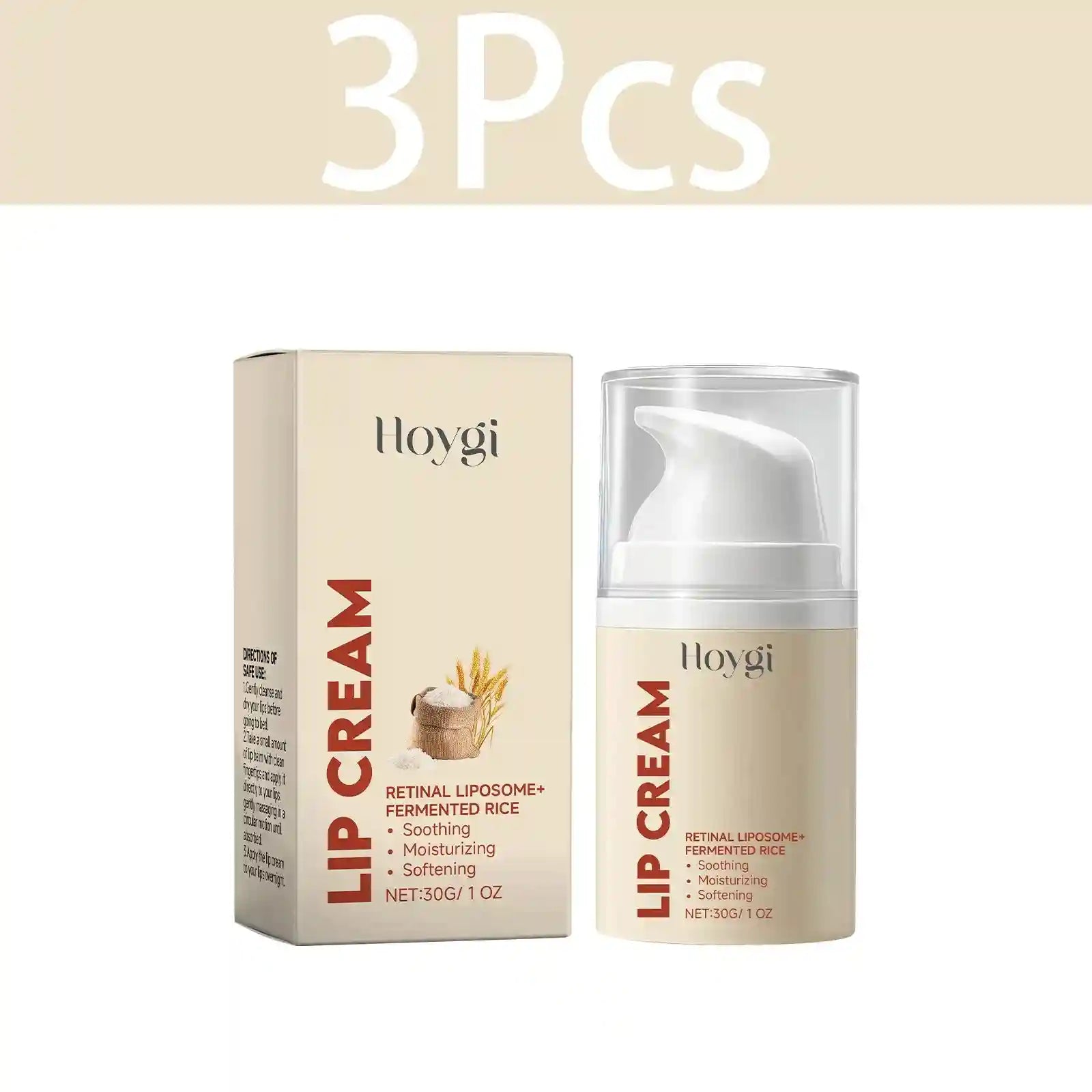 Lip Balm for Dry Cracked Lips - Deep Hydration Repair Kit by Tidesmit Lip Care 3PCS Tidesmit