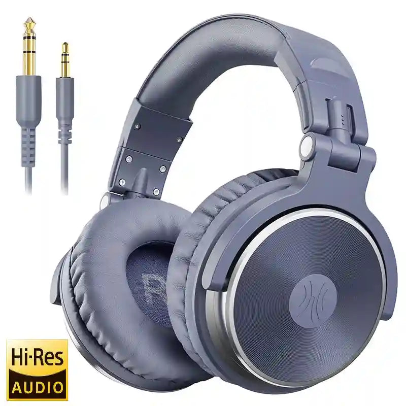 Wired Over Ear Studio Headphones - Hi-Res Audio Monitoring Purple Tidesmit