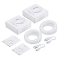 Selfie Ring Light Rechargeable LED for Phone & Laptop | Tidesmit 2PCS White Tidesmit