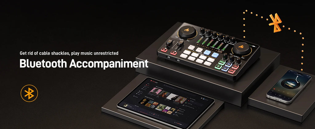 Podcast Audio Interface Mixer Tidesmit AME2 | Dual XLR Studio Console Tidesmit